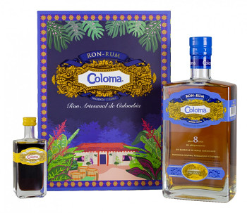 Coloma Rum 8yo 0,7l 40% + dárková kazeta mini coffee liqueur