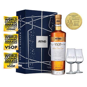 ABK6 VSOP Single Estate Cognac + 2x sklo 0,7l 40%